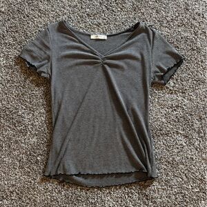 Stylish Black Top Striped